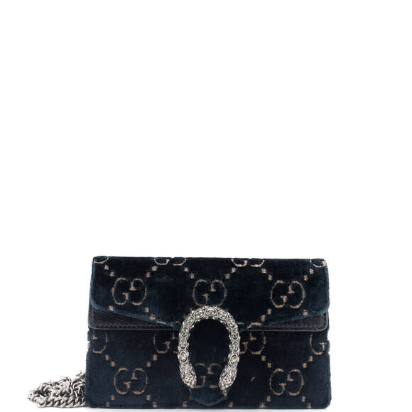 Gucci Dionysus Bag Gg Velvet Super Mini #184580G68B - Picture 1 of 9